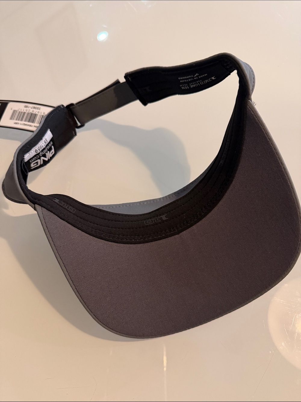 PING Grey Golf Visor - Picture 6 of 8